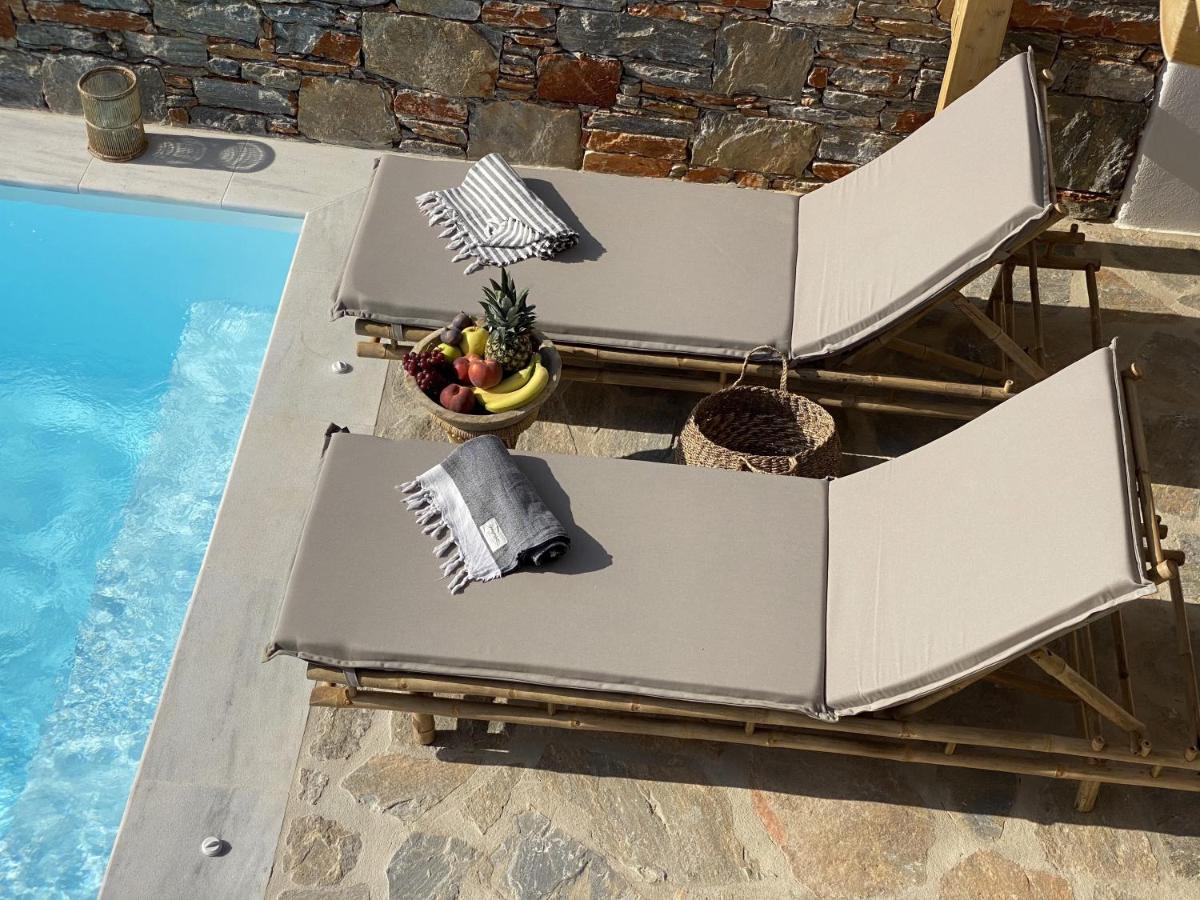 Villa Ypsilon Naxos - Luxury Holiday House With Amazing Sea View & Private Pool Agia Anna  외부 사진