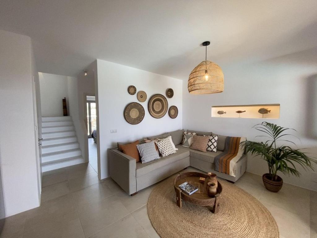 Villa Ypsilon Naxos - Luxury Holiday House With Amazing Sea View & Private Pool Agia Anna  외부 사진