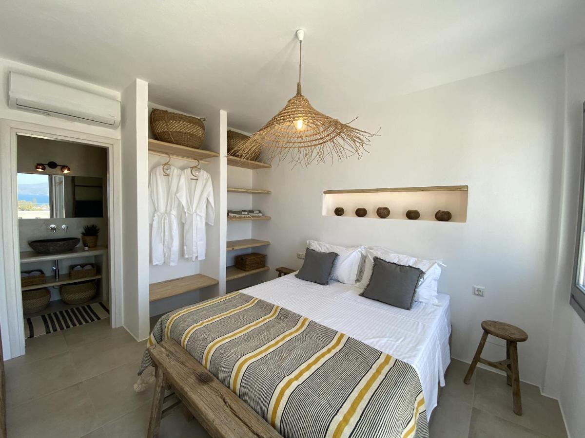 Villa Ypsilon Naxos - Luxury Holiday House With Amazing Sea View & Private Pool Agia Anna  외부 사진
