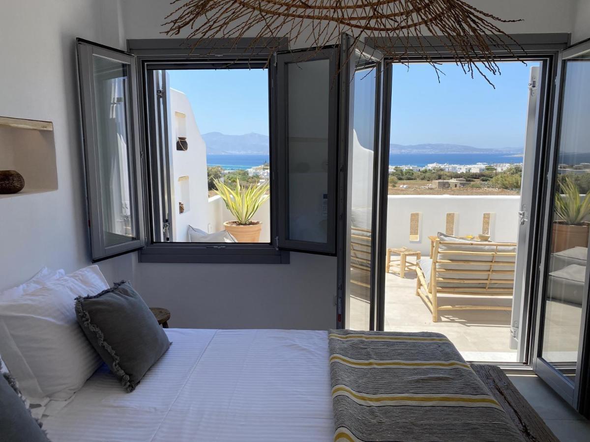 Villa Ypsilon Naxos - Luxury Holiday House With Amazing Sea View & Private Pool Agia Anna  외부 사진
