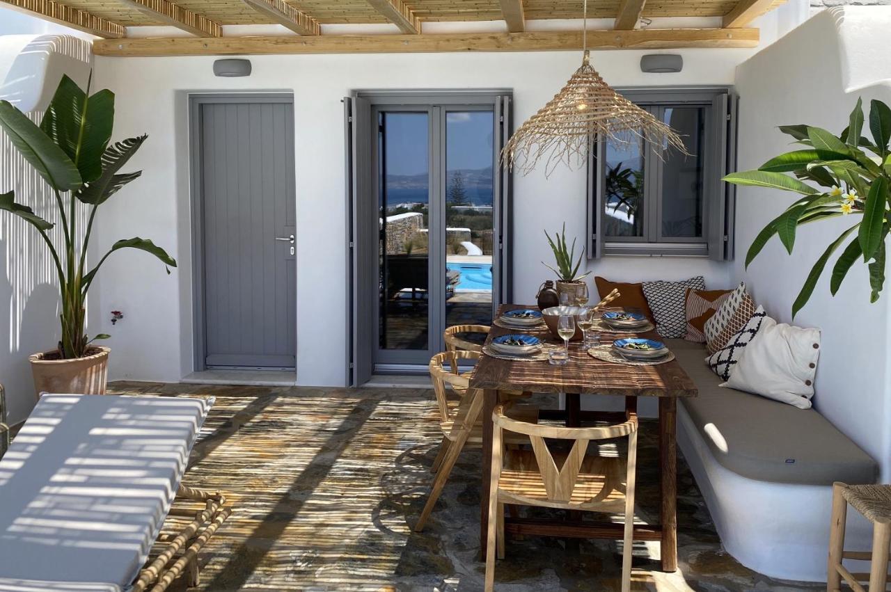 Villa Ypsilon Naxos - Luxury Holiday House With Amazing Sea View & Private Pool Agia Anna  외부 사진