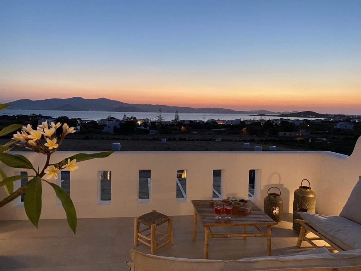 Villa Ypsilon Naxos - Luxury Holiday House With Amazing Sea View & Private Pool Agia Anna  외부 사진